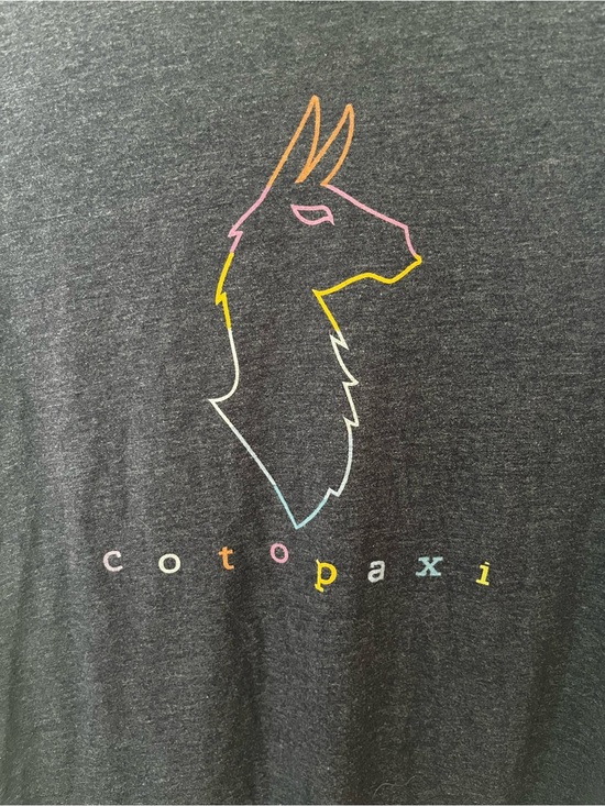 cotopaxi Tops - Cotopaxi Graphic Logo T-Shirt | Llama Tee | Heather Navy | Women's XL